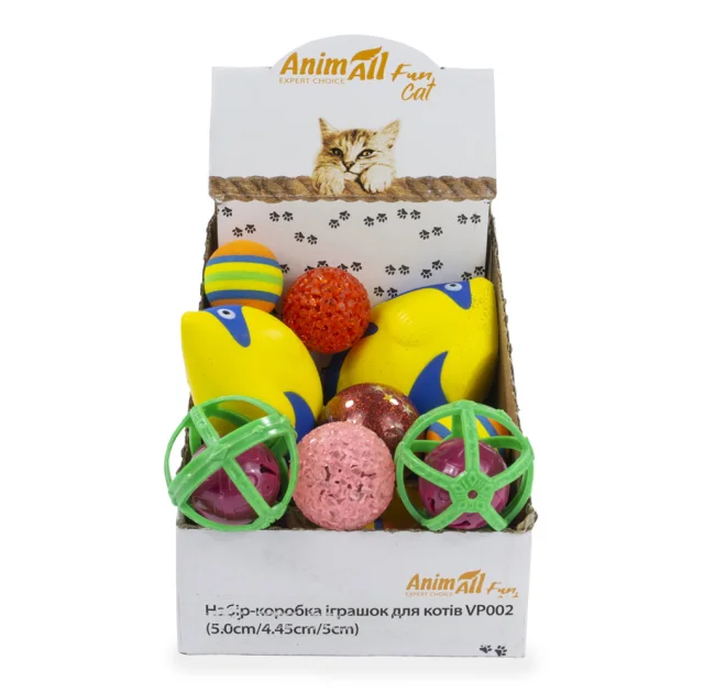 Набор игрушек AnimAll Fun Cat для кошек, VP002, 15 шт.