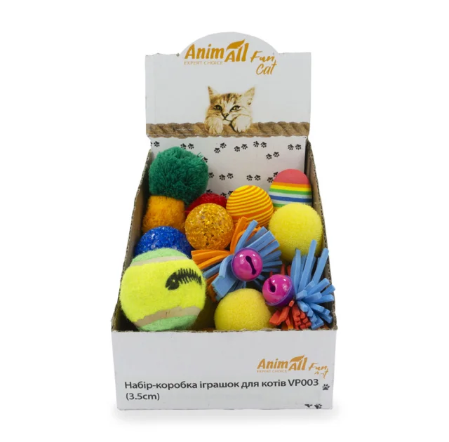 Набор игрушек AnimAll Fun Cat для кошек, VP003, 24 шт.