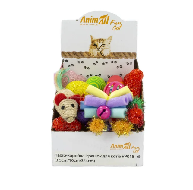 Набор игрушек AnimAll Fun Cat для кошек, VP018, 24 шт.