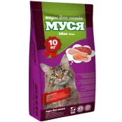 Сухий корм Муся Мікс для котів, 10 кг