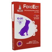 Краплі Modes ForcEct протипаразитарні для собак вагою 10-20 кг, 1.5 мл, ціна за 1 піпетку