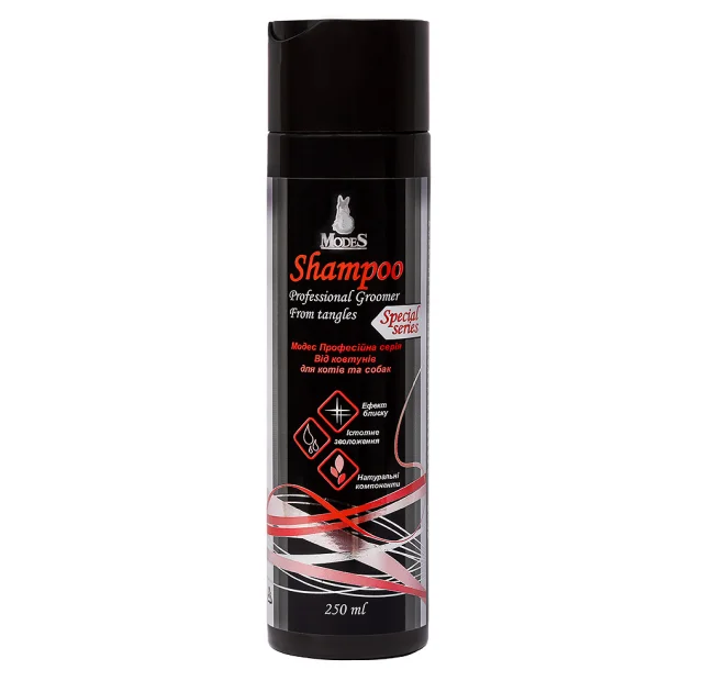 Шампунь Modes Shampoo Professional Groomer от колтунов для кошек и собак, 250 мл