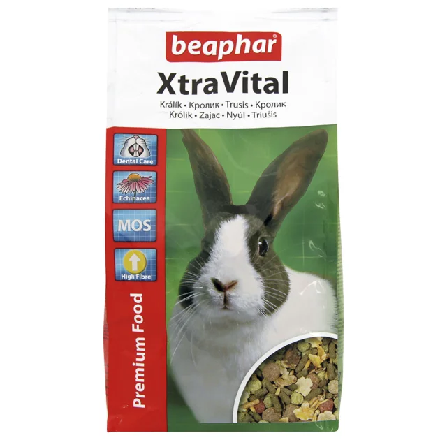 Полнорационный корм Beaphar Xtra Vital Rabbit Food для кроликов, 1 кг