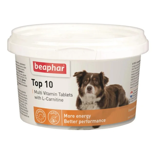 Мультивитаминный комплекс Beaphar Top 10 Multi Vitamin Tabs for Dogs для собак, 180 табл