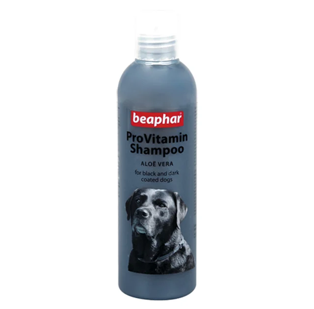 Шампунь Beaphar ProVitamin Shampoo Black с экстрактом алоэ вера для собак черной или темной окраски, 250 мл