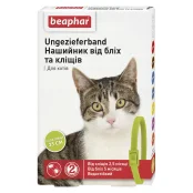 Нашийник Beaphar Ungezieferband від бліх та кліщів для котів, салатовий, 35 см