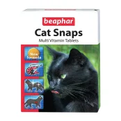 Вітамінізовані ласощі Beaphar Cat Snaps з креветками, біотином і таурином для котів, 75 табл