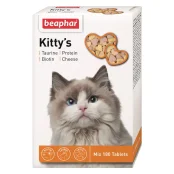 Вітамінізовані ласощі Beaphar Kitty’s Mix для котів, мікс, 180 табл
