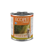 Вологий корм Farmina Ecopet Natural Dog Chicken&Rice для собак, з куркою, 300 г