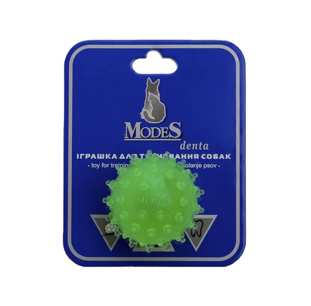 Іграшка Modes Denta м'яч міна для собак, розмір XS, 4 см, зелений