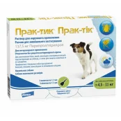 Краплі Elanco Prac-tic для боротьби з комахами та іксодовими кліщами для собак від 4.5 до 11 кг, ціна за 1 піпетку