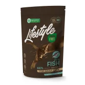 Беззерновий сухий корм Natures Protection Lifestyle Adult Cat White Fish для дорослих котів, з білою рибою, 400 г
