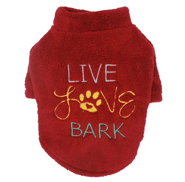 Батник Paw Star Plush для собак, размер M, бургундия