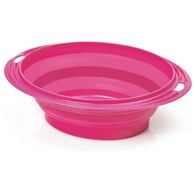 Миска Georplast Squeeze Oval Small раскладная походная для животных, 0.5 л, 19×14.5×5.5 см