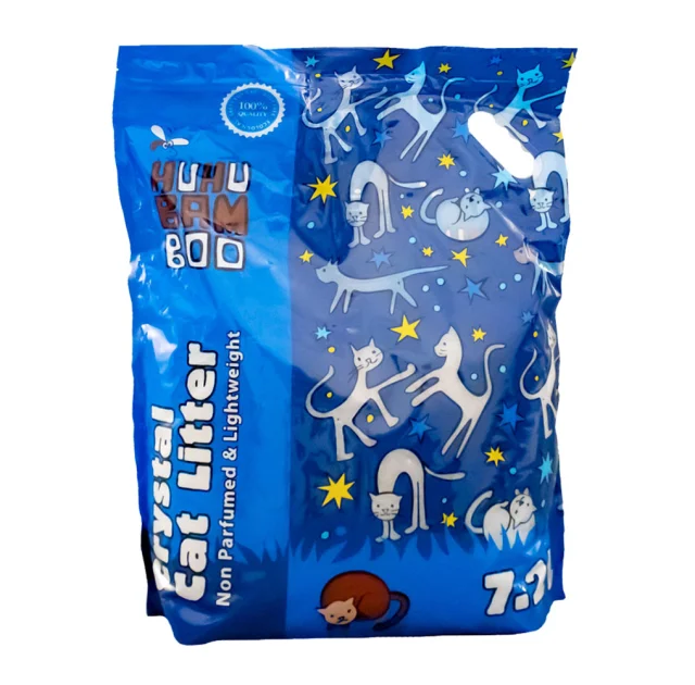 Силікагелевий наповнювач Agros Trading Silica Gel Crystal Cat для котячого туалету, 7.2 л