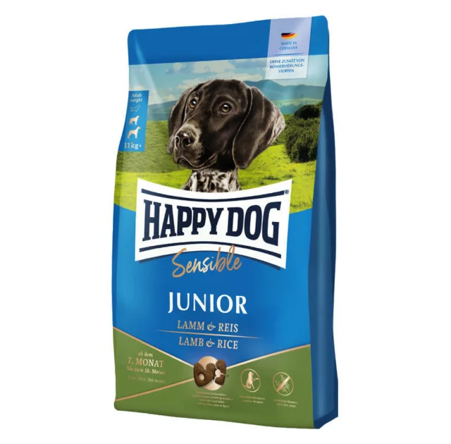 Сухой корм Happy Dog Sens Junior Lamm для собак от 7 до 18 месяцев, с ягненком, 4 кг
