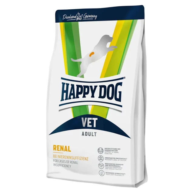 Сухой корм Happy Dog Vet Diet Renal для взрослых собак с болезнями почек, 1 кг