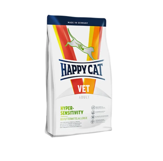 Сухой корм Happy Cat Vet Diet Hypersense для взрослых кошек с пищевой аллергией, 1 кг