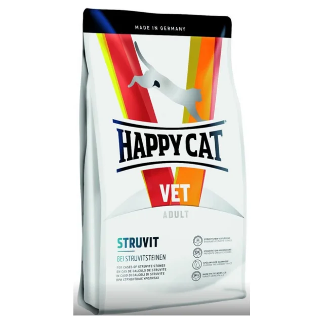 Сухой корм Happy Cat Vet Diet Struvit для взрослых кошек с мочекаменной болезнью, 1 кг