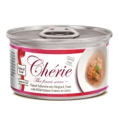 Консерви Cherie Signature для котів, ніжні шматочки тунця і дикого лосося в соусі, 80 г