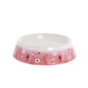 Миска Flamingo Ceramic Flower Elf для собак та котів, керамічна, принт ельфи та квіти, 200 мл