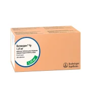 Таблетки жувальні Boehringer Ingelheim Ветмедин Чу для собак з серцевою недостатністю, 1.25 мг, 10 табл