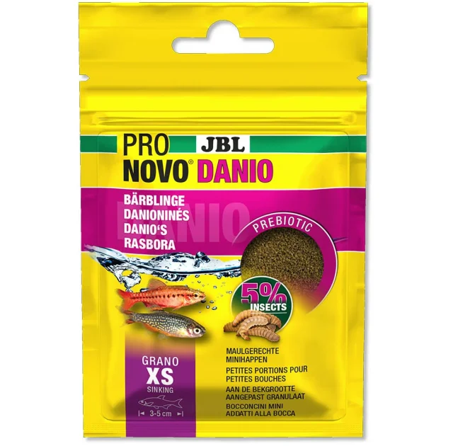 Корм JBL Pronovo Danio Grano XS для мелких барбусов и данио, гранулированый, 20 мл, 16 г