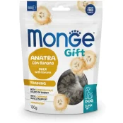 Ласощі Monge Gift Dog Training для собак, підвищення активності, качка з бананом, 150 г