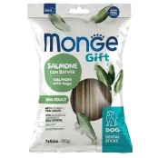 Ласощі Monge Gift Dog Mini для собак малих порід, лосось з шавлією, 120 г