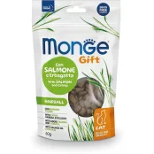 Ласощі Monge Gift Cat Hairball для котів, від шерстяних грудок, лосось і котяча м'ята, 60 г