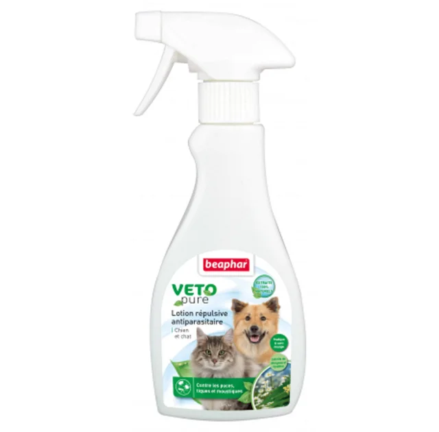 Спрей Beaphar Veto Nature Lotion для собак и котів, антипаразитарний, 250 мл
