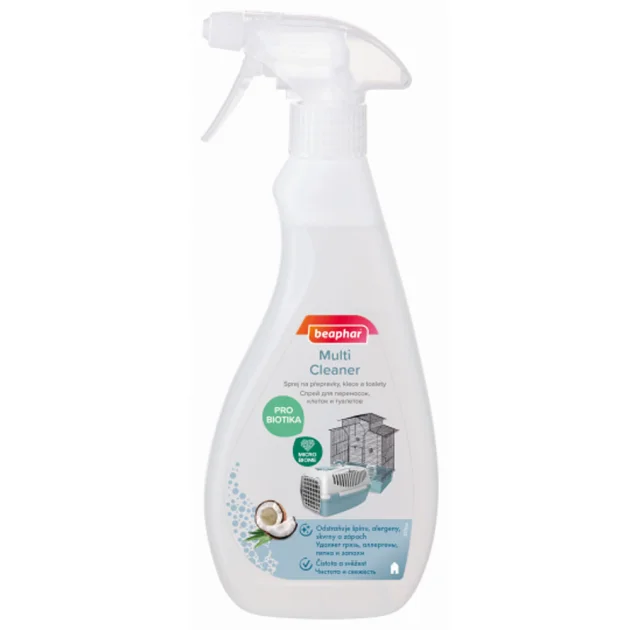 Спрей Beaphar Multi-Cleaner з пробіотиками, від запахів та плям, 500 мл