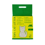Соєвий наповнювач Хвостик Tofu Cat Litter Natural для котячого туалету, без аромату, 2.6 кг (6 л)