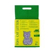 Соєвий наповнювач Хвостик Tofu Cat Litter Lavender для котячого туалету, з ароматом лаванди, 2.6 кг (6 л)