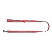 Поводок светоотражающий WAUDOG Re-cotton для собак, с QR паспортом, хлопок, S, 15 мм/200 см, красный
