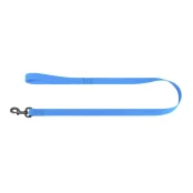 Поводок водостойкий WAUDOG Waterproof для собак, светящийся, металл, L-XXL, 25 мм/305 см, голубой
