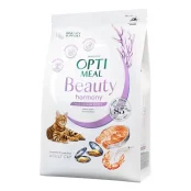Сухий корм Optimeal Beauty Harmony для котів, із заспокійливим ефектом, на основі морепродуктів, 4 кг