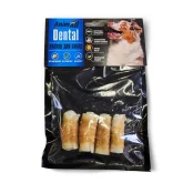 Ласощі AnimAll Dental трубочка рулетик, для собак, з м'ясом курки, 5-6 см, 4 штуки