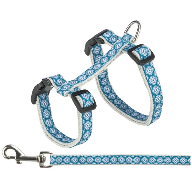 Шлея с поводком Trixie Harness with Lead для кошек, 13 мм/27–45 см