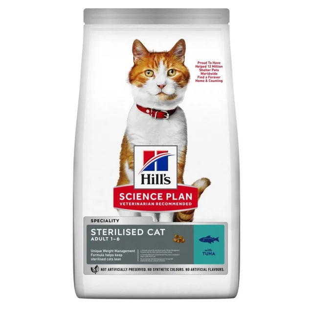Сухой корм Hill's Science Plan Young Adult Sterilised Cat Tuna для стерилизованных кошек с тунцем, 1.5 кг