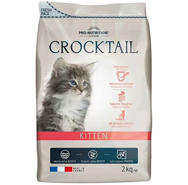Сухой корм Pro-Nutrition Flatazor Crocktail Kitten для котят и кошек в конце беременности и во время лактации, 2 кг