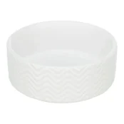 Миска Trixie Ceramic Bowl для собак и кошек, керамика, белая, 0.9 л/16 см
