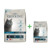 Сухий корм Pro-Nutrition Flatazor Crocktail Adult Sterilized Fish для стерилізованих котів, з рибою, 10+2 кг, Акція