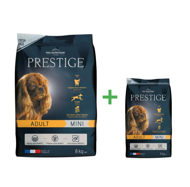 Сухой корм Pro-Nutrition Flatazor Prestige Adult Mini для взрослых собак мелких пород, 8+3 кг, Акция