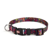 Нашийник Kareline для собак, нейлон, пластикова пряжка, візерунок Kaleidoscope, 1.5×24-35 см