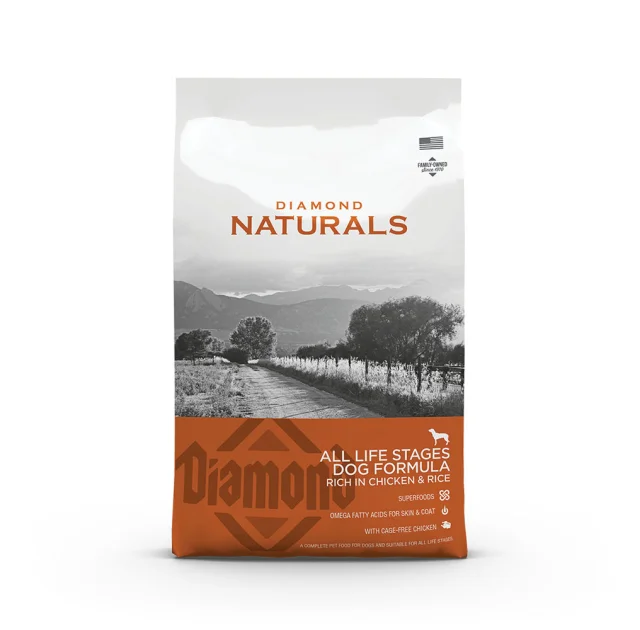 Сухой корм Diamond Naturals Adult All Life Stages Dog Chicken&Rice для всех возрастов, курица с рисом, 15 кг