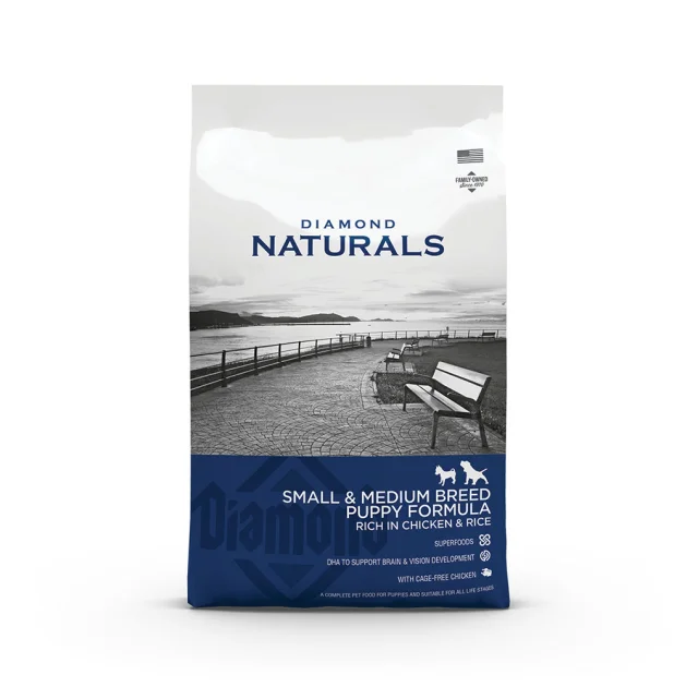 Сухий корм Diamond Naturals Puppy Small&Medium Chicken&Rice для цуценят середніх та малих порід, з куркою та рисом, 7.5 кг