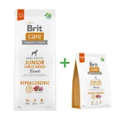 Сухий корм Brit Care Dog Hypoallergenic Junior Large Breed для молодих собак великих порід, з ягням, акція 12 + 3 кг