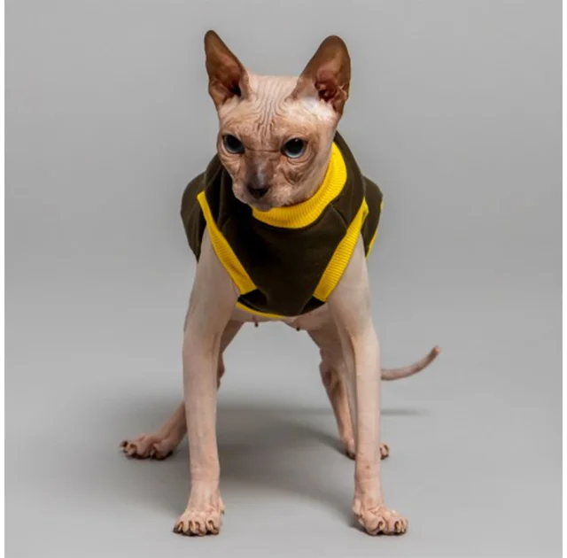Майка Style Pets Classic khaki для кошек, размер L-