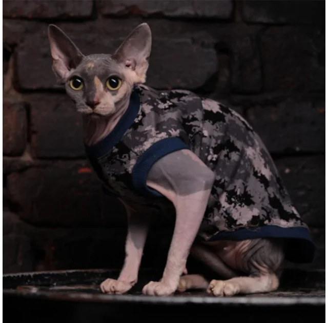 Майка Style Pets Сamo blue для кошек, размер L+
